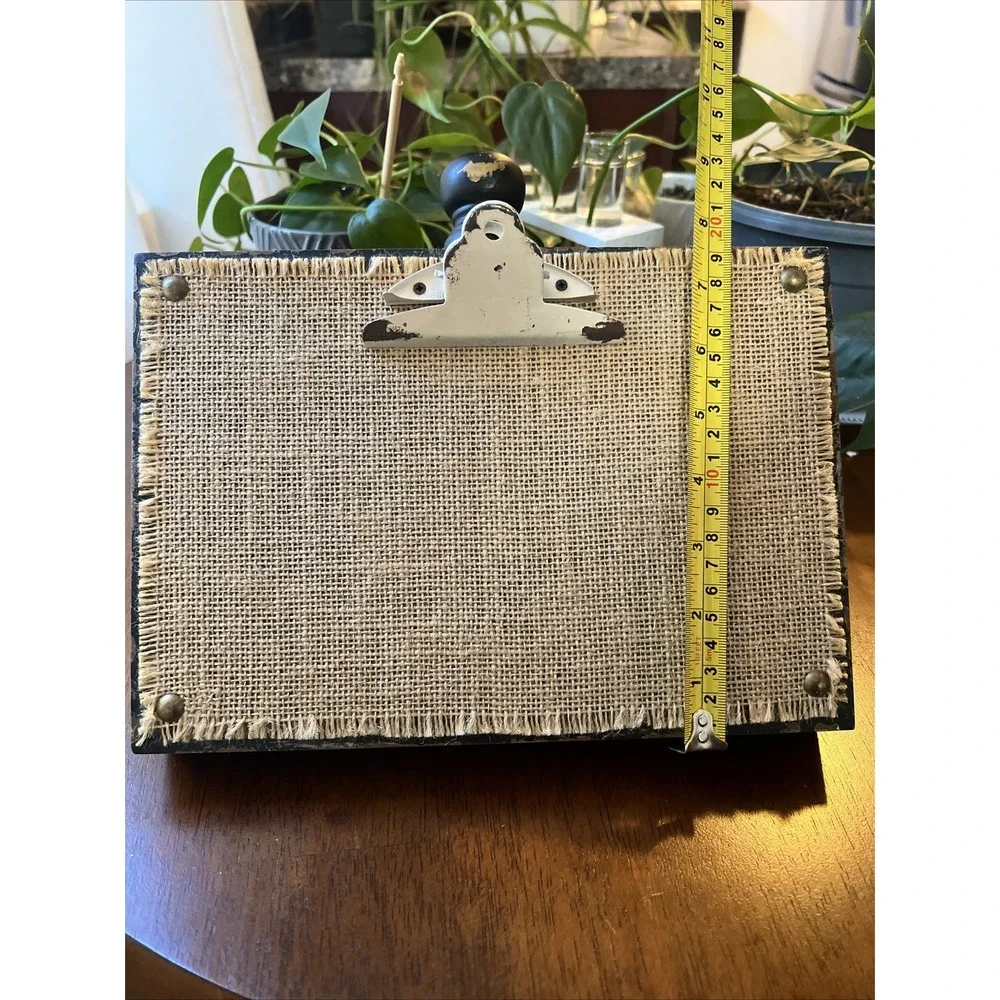 Recipe/Book/Picture Easel With White Shabby Clip  10 3/4